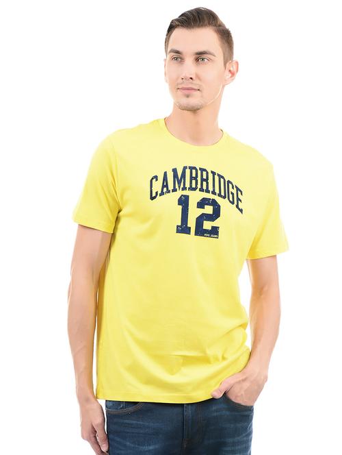 yellow cotton t-shirt - 14542237 - Very Small Image - 1