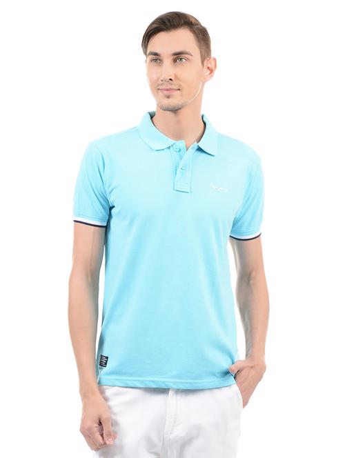 blue cotton t-shirt - 14542255 - Very Small Image - 1