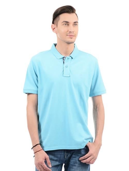 blue cotton t-shirt - 14542257 - Standard Image - 1