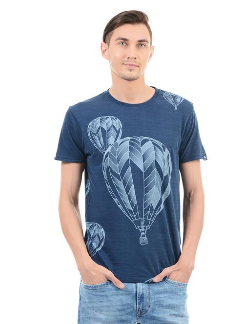 blue cotton t-shirt - 14542260 - Standard Image - 1