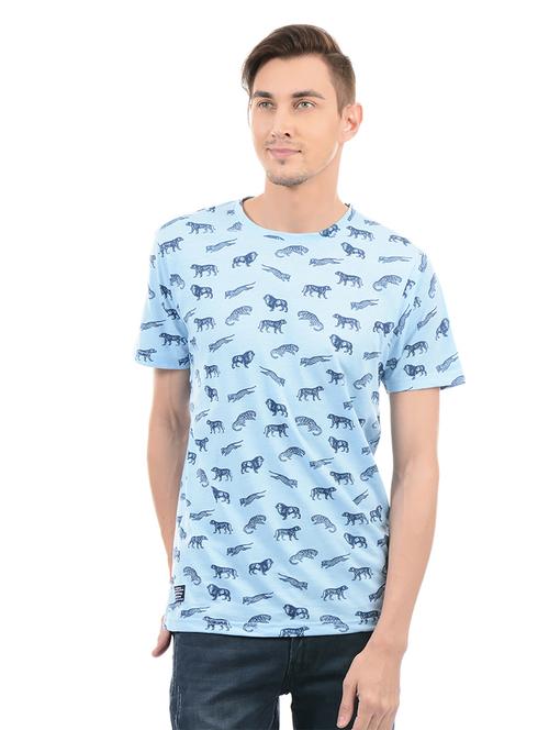 blue cotton t-shirt - 14542262 - Standard Image - 1