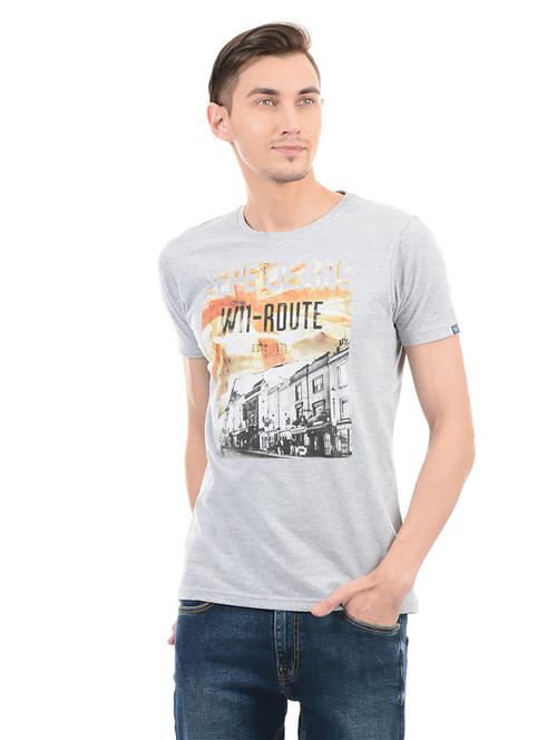 grey cotton t-shirt - 14542267 - Very Small Image - 1