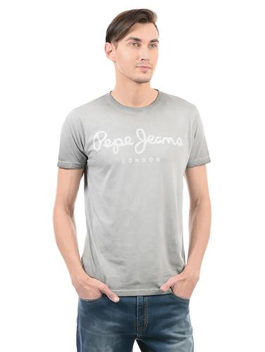 grey cotton t-shirt - 14542269 - Very Small Image - 1