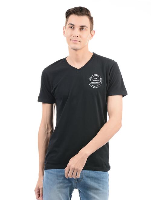 black cotton t-shirt - 14542280 - Very Small Image - 1