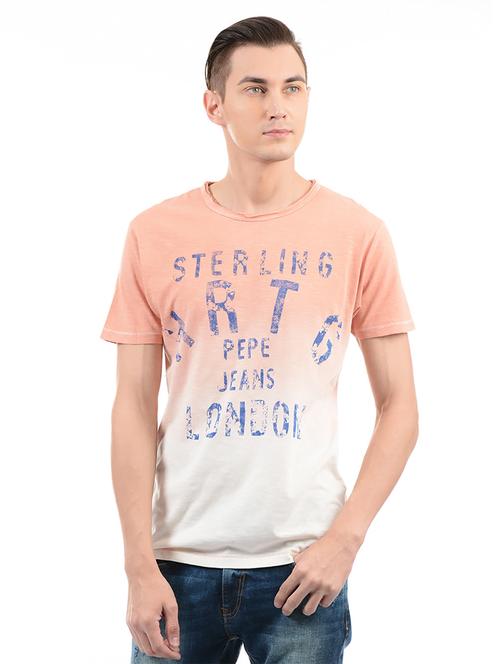 orange cotton t-shirt - 14542286 - Very Small Image - 1
