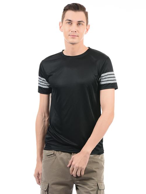 black cotton t-shirt - 14542287 - Very Small Image - 1