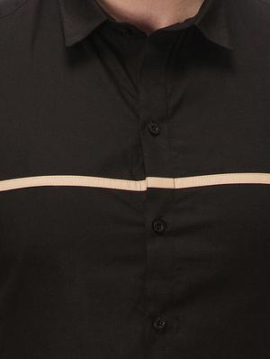 black taped casual shirt - 14542301 - Standard Image - 4