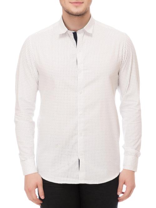white cotton casual shirt - 14542314 - Standard Image - 1