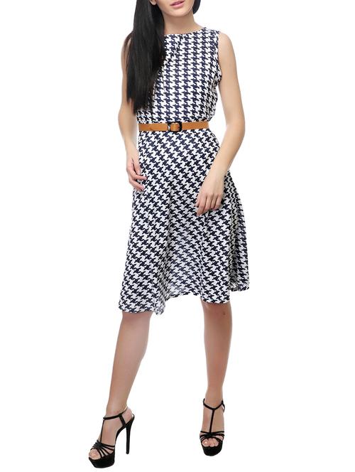 multi rayon aline dress - 14542393 - Very Small Image - 1