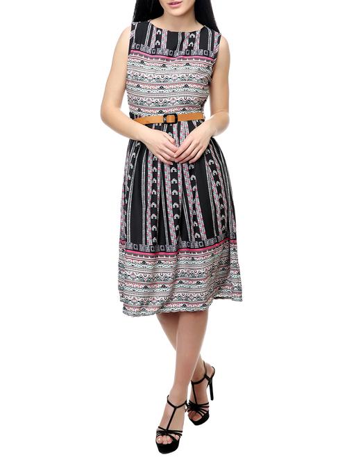 black belted dress - 14542405 - Standard Image - 1