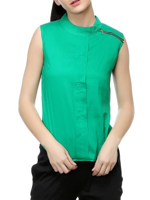green solid top - 14542421 - Standard Image - 1