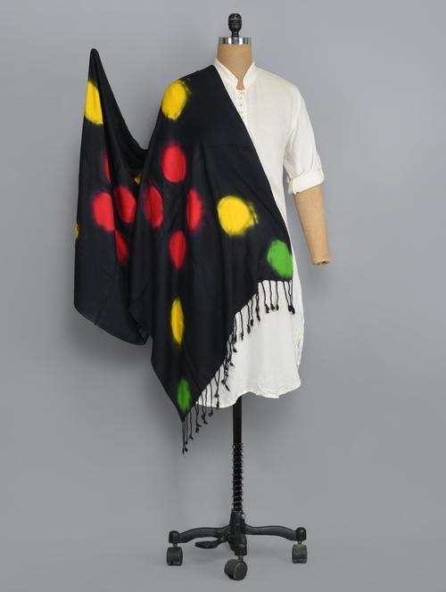 black viscose stole - 14542585 - Very Small Image - 1