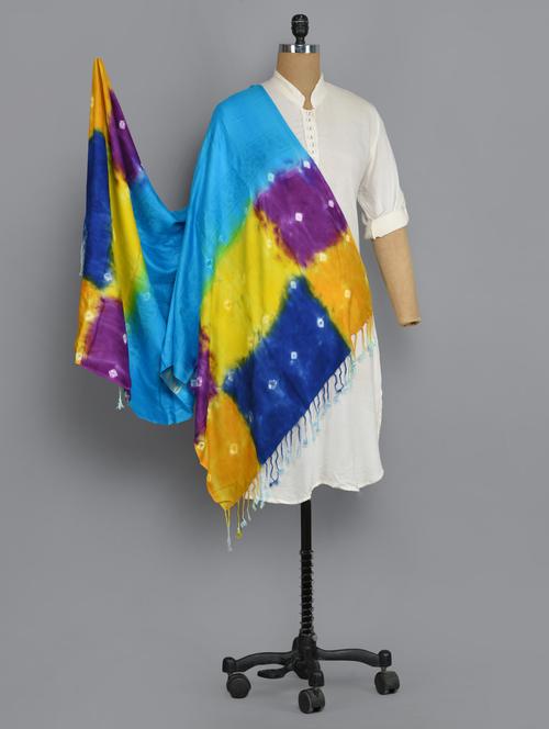 multi colored viscose stole - 14542586 - Very Small Image - 1