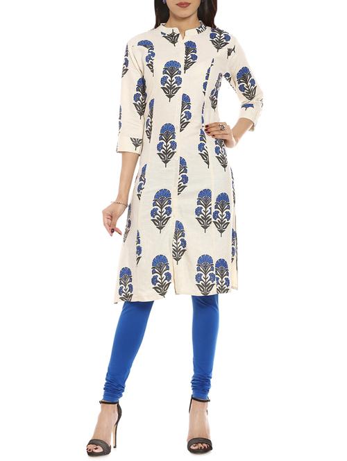 soch white cotton straight kurta - 14542616 - Very Small Image - 1