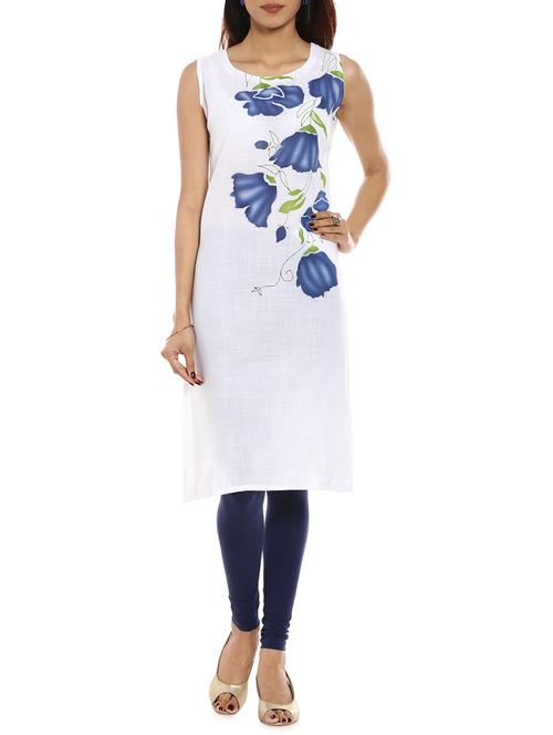 soch white cotton straight kurta - 14542628 - Very Small Image - 1
