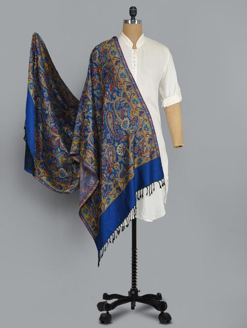 blue viscose shawl - 14542662 - Very Small Image - 1