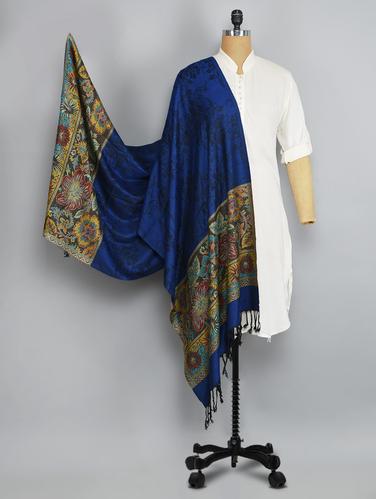 blue viscose shawl - 14542668 - Very Small Image - 1