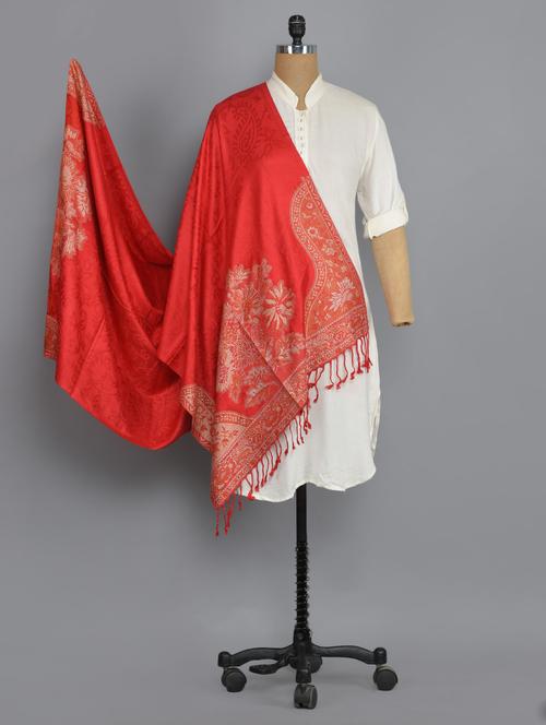 red viscose shawl - 14542676 - Standard Image - 1