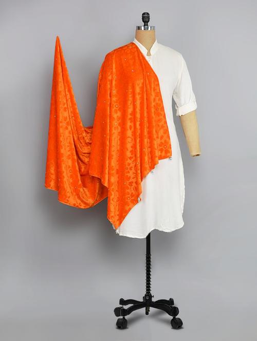 orange velvet stole - 14542892 - Very Small Image - 1
