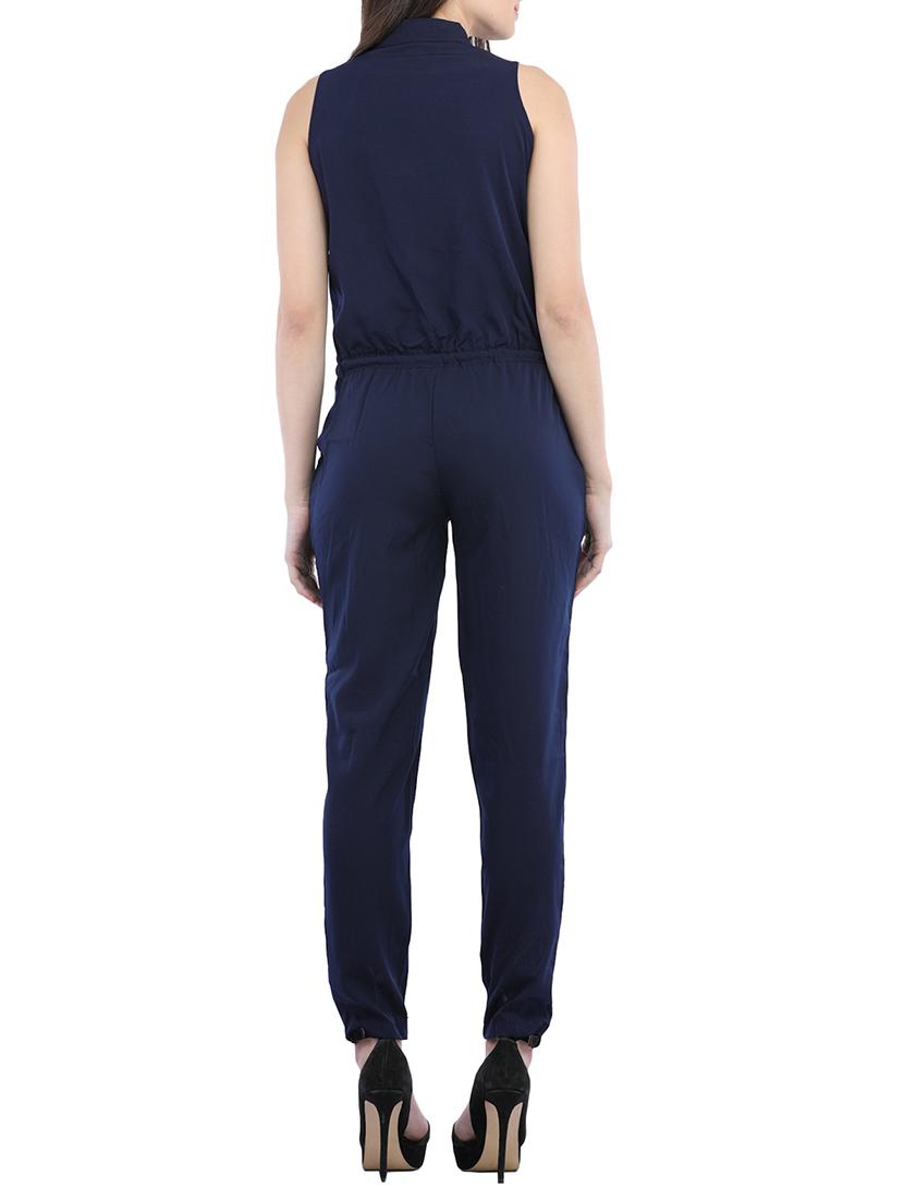 button up drawstring jumpsuit - 14542913 - Zoom Image - 3