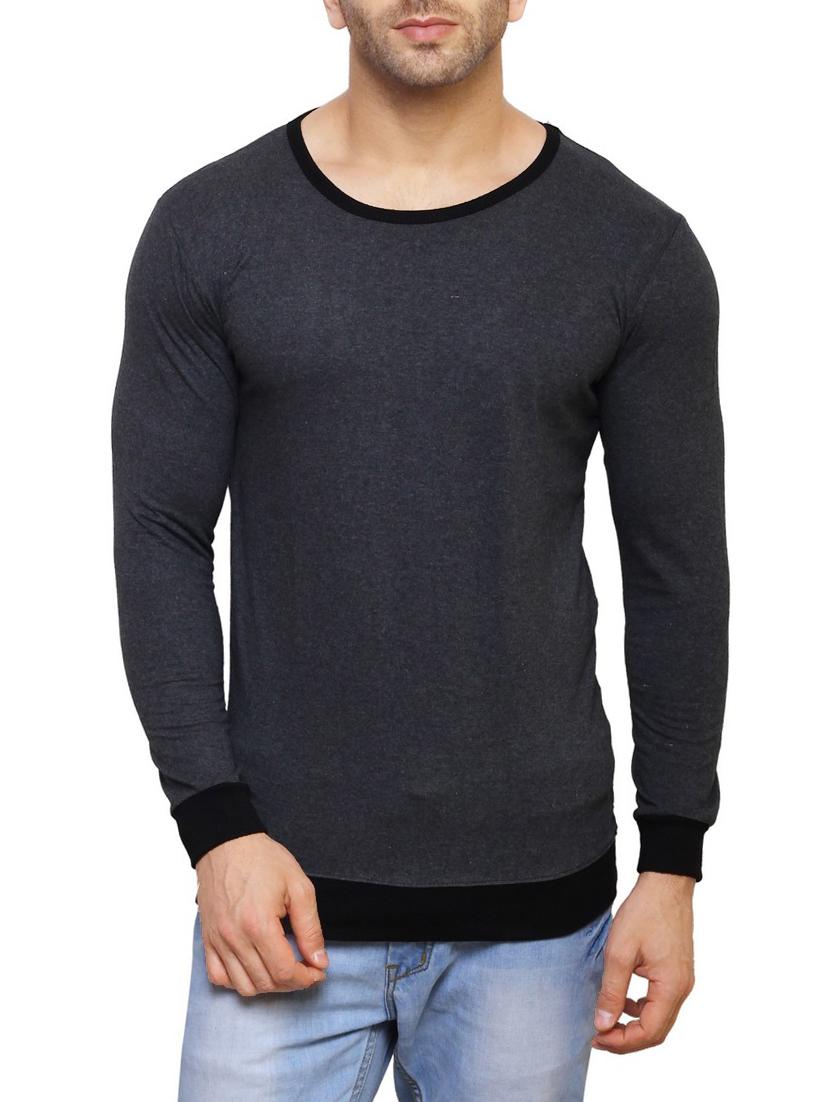 grey cotton t-shirt - 14543066 - Zoom Image - 1