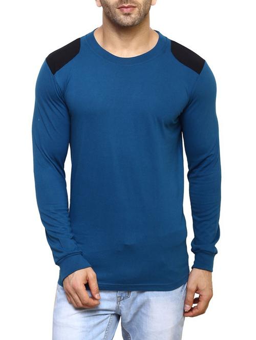 blue cotton t-shirt - 14543074 - Standard Image - 1