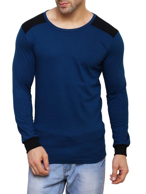 blue cotton t-shirt - 14543080 - Standard Image - 1