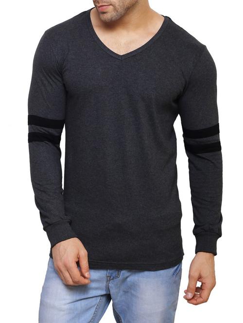 grey cotton t-shirt - 14543084 - Very Small Image - 1