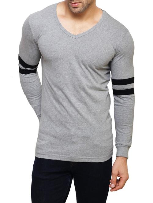 grey cotton t-shirt - 14543085 - Standard Image - 1