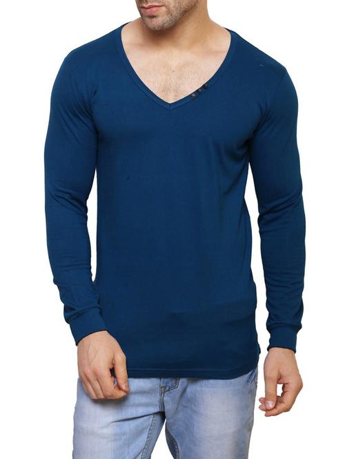 blue cotton t-shirt - 14543092 - Very Small Image - 1