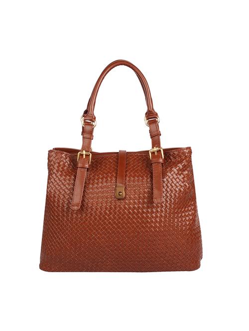 brown leatherette regular handbag - 14543185 - Very Small Image - 1