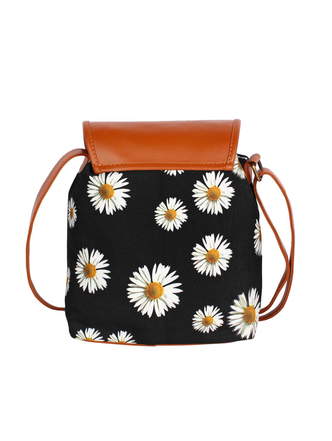 black canvas regular sling bag - 14543190 - Zoom Image - 2