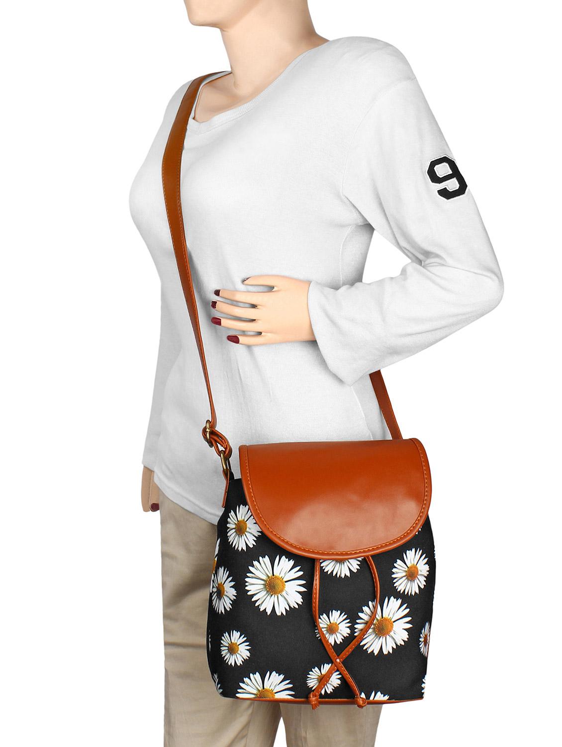 black canvas regular sling bag - 14543190 - Zoom Image - 5