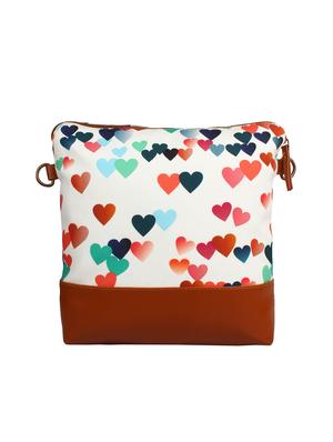 white canvas regular sling bag - 14543195 - Standard Image - 2