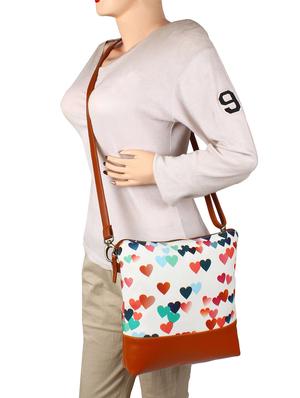 white canvas regular sling bag - 14543195 - Standard Image - 4