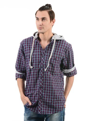 red cotton casual shirt - 14543213 - Very Small Image - 1