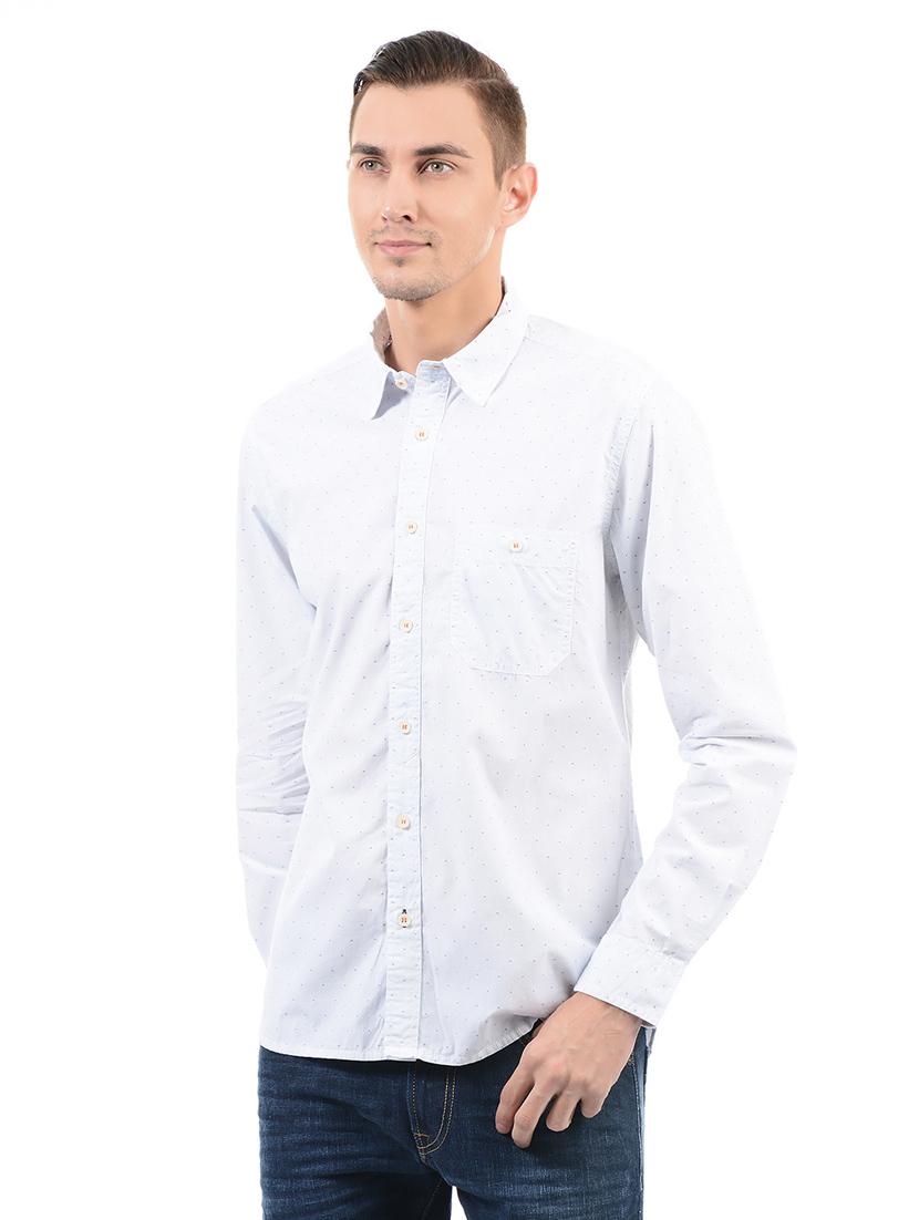 blue cotton casual shirt - 14543251 - Zoom Image - 1