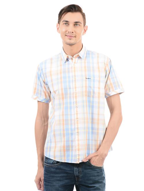 multi cotton blend casual shirt - 14543284 - Standard Image - 1