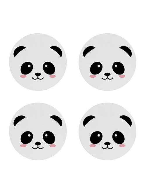 Quoted printed Set of 4 coasters - 14543475 - Standard Image - 1