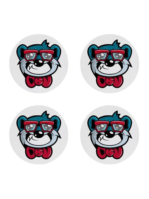 Simple Quoted printed Set of 4 coasters - 14543479 - Standard Image - 1