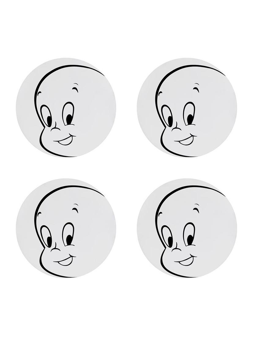 Simple Quoted printed Set of 4 coasters - 14543489 - Zoom Image - 1