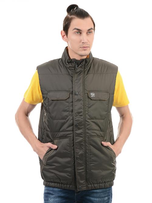 brown nylon quilted jacket - 14543573 - Very Small Image - 1