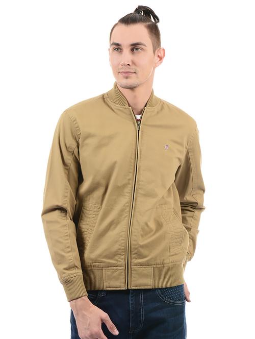 beige cotton casual jacket - 14543574 - Very Small Image - 1