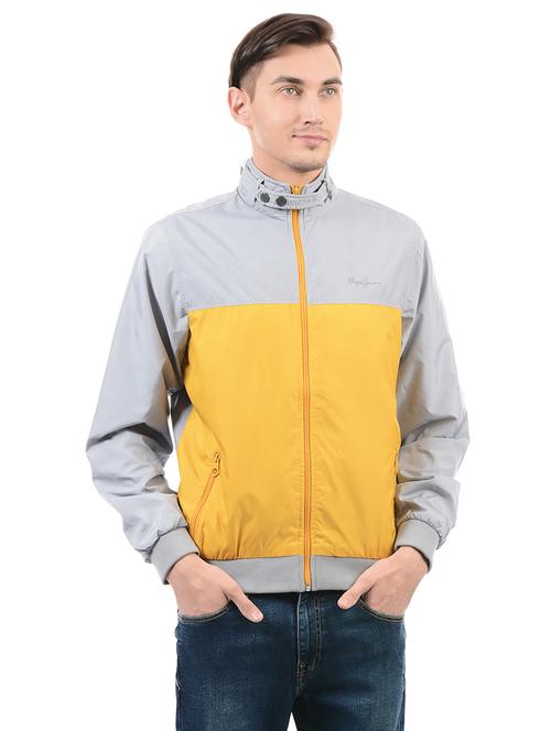 yellow nylon casual jacket - 14543581 - Very Small Image - 1