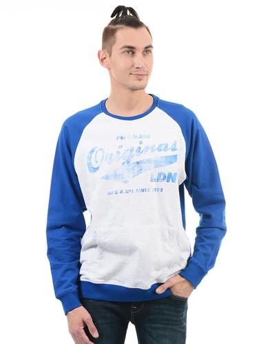 white cotton raglan sweatshirt - 14543597 - Very Small Image - 1