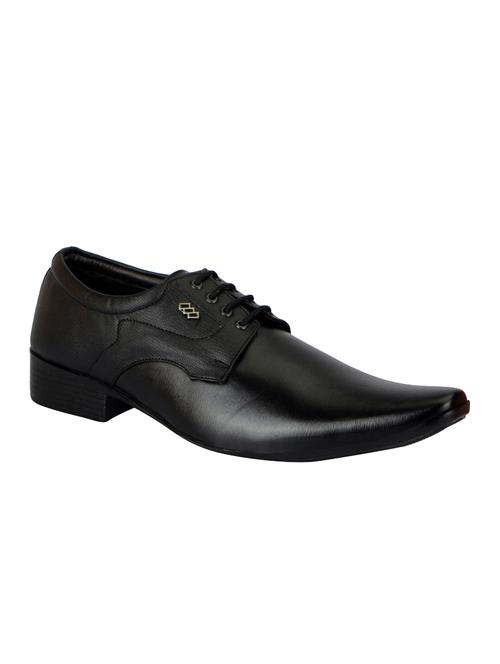 black Leather formal derby - 14543756 - Very Small Image - 1