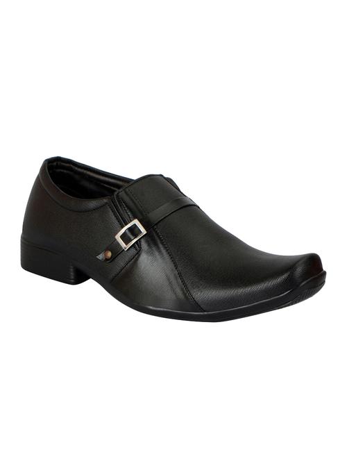 black Leather formal slip on - 14543758 - Very Small Image - 1
