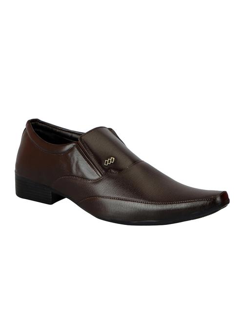 brown Leather formal slip on - 14543769 - Very Small Image - 1
