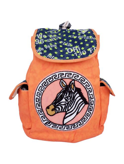 orange leatherette regular backpack - 14543779 - Very Small Image - 1
