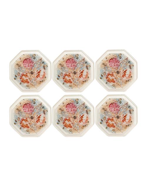 Super Drool Multicolour Acrylic Coasters Set Of 6 - 14543783 - Very Small Image - 1